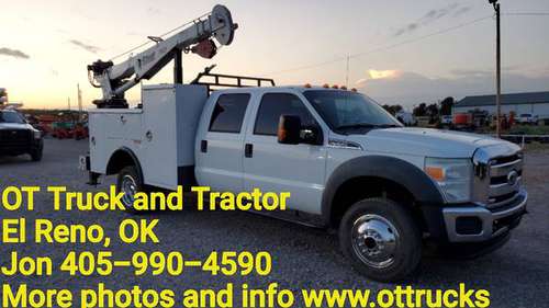 2011 Ford F-550 4wd Crew Cab 7500lb Crane 9ft Mechanics Service Bed 6. for sale in Little Rock, AR