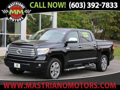 2014 Toyota Tundra 4WD Truck CREWMAX 5.7L PLATINUM MUST SEE TRUCK... for sale in Salem, NH