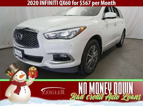 $567/mo 2020 INFINITI QX60 Bad Credit & No Money Down OK - cars &... for sale in La Grange, IL