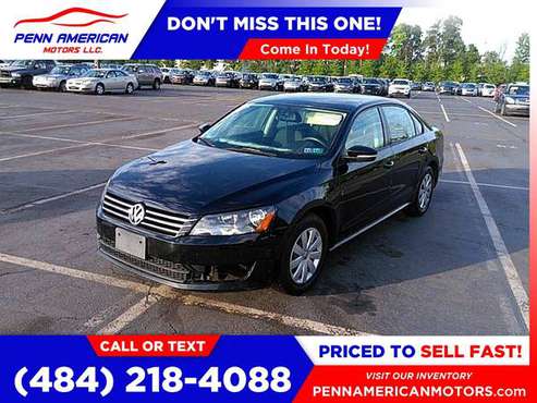 2013 Volkswagen Passat S PZEVSedan 6A 6 A 6-A PRICED TO SELL! - cars for sale in Allentown, PA