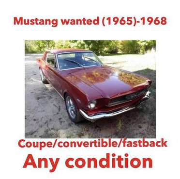 Classic Mustang Wanted Years 1965-1969 for sale in Addison, TX