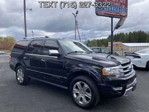 2015 FORD EXPEDITION PLATINUM - cars & trucks - by dealer - vehicle... for sale in Somerset, WI