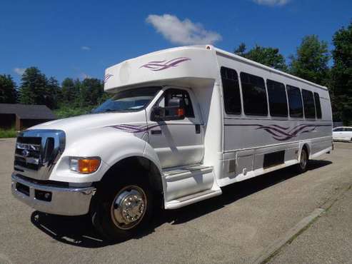 2011 Ford F-650 32 Passenger Van Conversion Bus Rear Ent. DVD Clean... for sale in Hampton Falls, NY