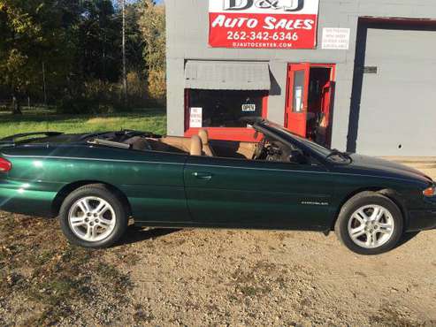 1996 Chrysler Sebring Convertible JXI 40,500 miles - cars & trucks -... for sale in Avalon, WI