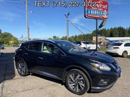 2017 NISSAN MURANO PLATINUM - cars & trucks - by dealer - vehicle... for sale in Somerset, WI