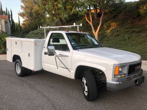1999 GMC 1 ton Sierra 3500 utility truck 120,000 miles one owner for sale in Irvine, CA
