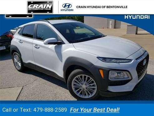 2020 Hyundai Kona SEL suv White for sale in Bentonville, AR