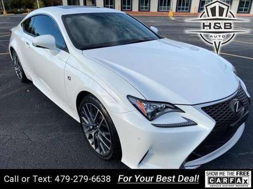 2017 Lexus RC 200t Base 2dr Coupe coupe White - cars & trucks - by... for sale in Fayetteville, AR