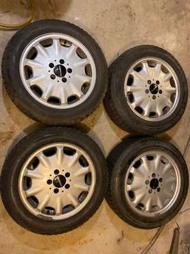 Set of 4 GENUINE Mercedes 16" RIMS Michelin Snow tires winter set -... for sale in Hampstead, MA