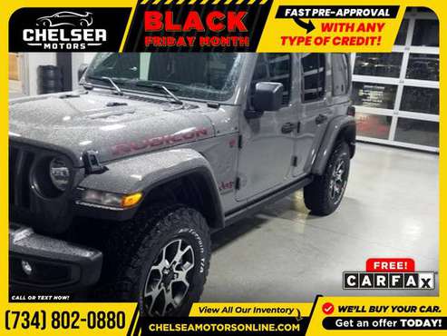$843/mo - 2021 Jeep Wrangler Unlimited Rubicon - Easy Financing! -... for sale in Chelsea, MI