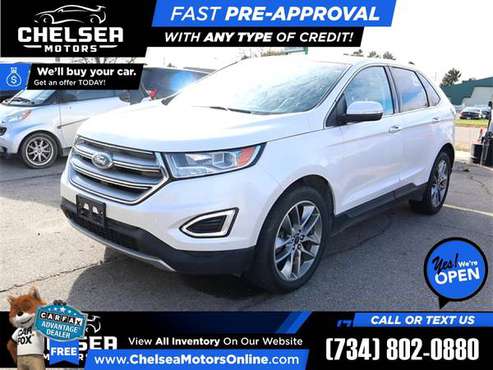 $280/mo - 2016 Ford Edge Titanium AWD - Easy Financing! - cars &... for sale in Chelsea, MI