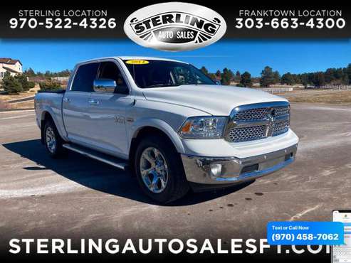 2014 RAM 1500 4WD Crew Cab 140.5 Laramie - CALL/TEXT TODAY! - cars &... for sale in Sterling, CO
