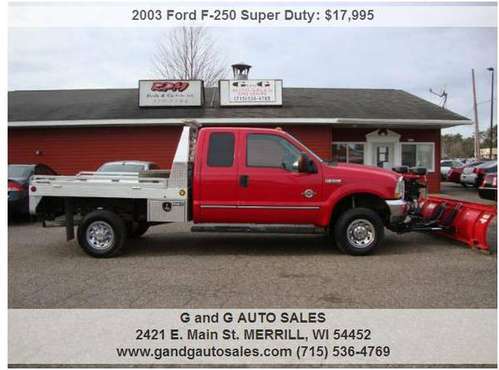 2003 Ford F-250 Super Duty XLT 4dr SuperCab 4WD SB 139162 Miles -... for sale in Merrill, WI