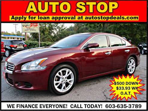2012 NISSAN MAXIMA-V6, SPORT LUXURY-WE FINANCE EVERYONE! - cars &... for sale in Pelham, ME