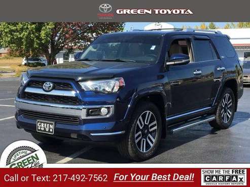 2016 Toyota 4Runner suv Nautical Blue Pearl - cars & trucks - by... for sale in Springfield, IL
