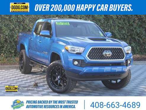 2018 Toyota Tacoma TRD Sport pickup Blazing Blue Pearl - cars &... for sale in San Jose, CA