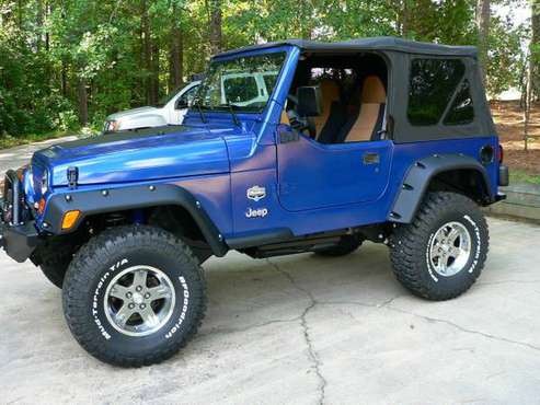 Blue/98 Jeep Wrangler Convertible for sale in Philadelphia, PA
