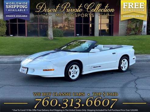 This 1994 Pontiac Trans Am 25th anniversary - 1 Owner Convertible Co for sale in Palm Desert, NY