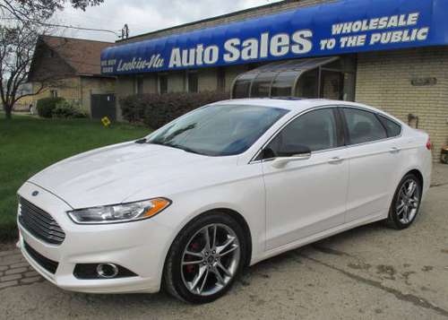 LIKE NEW!*2013 FORD FUSION "TITANIUM"*LEATHER*MOONROOF*RUST FREE*CLEAN for sale in Waterford, MI