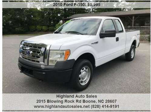 2010 Ford F-150 XL 4x4 4dr SuperCab Styleside 6.5 ft. SB 151000... for sale in Boone, NC