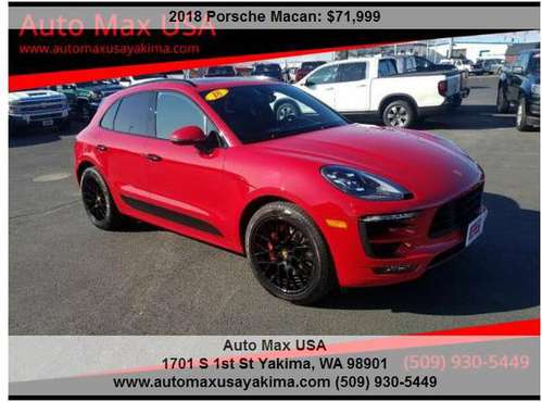 2018 Porsche Macan GTS AWD LIKE NEW !!! for sale in YAKIMA ASK FOR JIM, WA