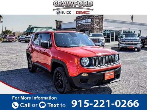 2018 Jeep Renegade Sport hatchback Colorado Red - cars & trucks - by... for sale in El Paso, TX