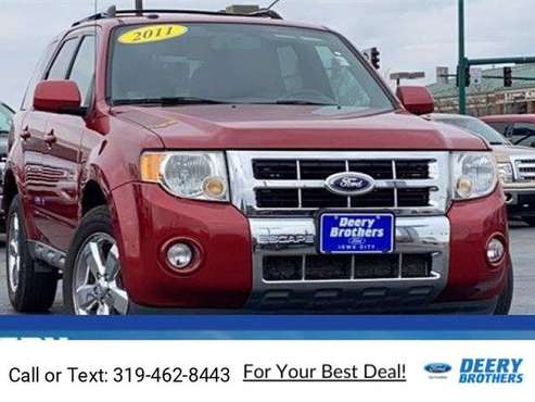 2011 Ford Escape Limited suv Red - cars & trucks - by dealer -... for sale in Iowa City, IA