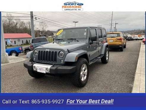 2014 Jeep Wrangler Unlimited Sahara suv Anvil Clear Coat - cars & for sale in LaFollette, TN