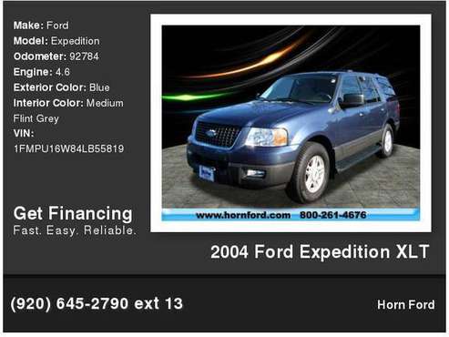2004 Ford Expedition XLT - cars & trucks - by dealer - vehicle... for sale in Brillion, WI