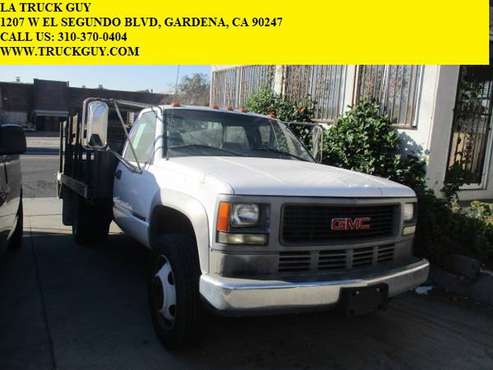 2000 GMC SIERRA 3500 CHEVY SILVERDO 12' FLAT STAKE BED TRUCK 46K... for sale in GARDENA, AZ