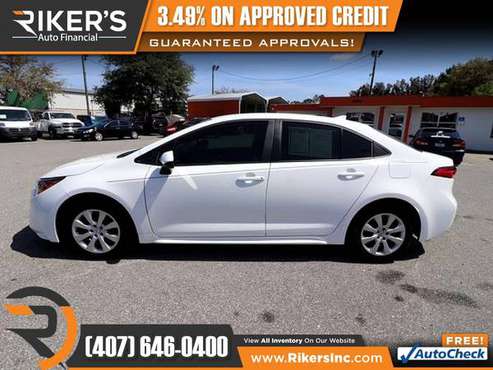 $215/mo - 2020 Toyota Corolla LE - 100 Approved! - cars & trucks -... for sale in Kissimmee, FL