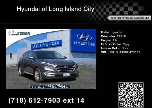 2017 Hyundai Tucson SE - - by dealer - vehicle for sale in Long Island City, NY