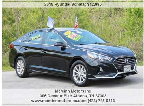 2018 Hyundai Sonata SE - One Owner! Like New! Backup Cam! Gets 36 for sale in Athens, TN