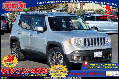 2016 JEEP RENEGADE LIMITED SUV-EZ FINANCING-LOW DOWN! - cars &... for sale in El Cajon, CA