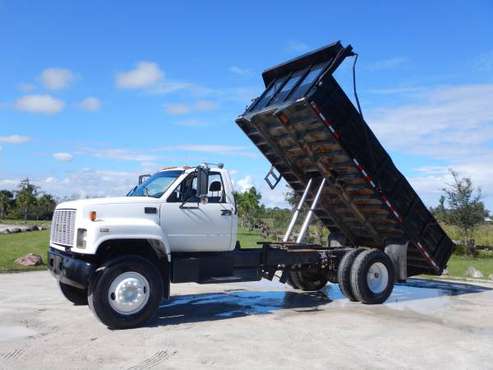 2000 GMC C7500 16ft Dump FL Fleet Truck LOW MILES 56K Caterpillar... for sale in West Palm Beach, FL