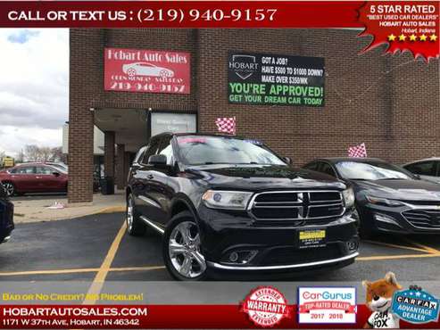 2014 DODGE DURANGO LIMITED $500-$1000 MINIMUM DOWN PAYMENT!! CALL OR... for sale in Hobart, IL