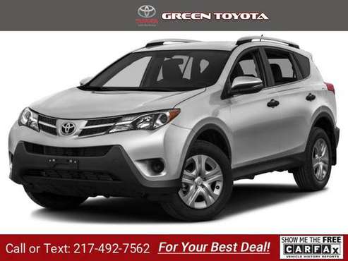 2015 Toyota RAV4 LE suv Red - cars & trucks - by dealer - vehicle... for sale in Springfield, IL