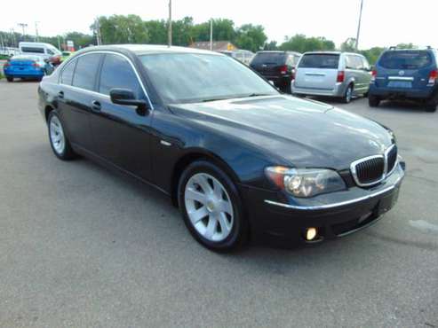 2006 BMW 750I LEATHER V8 LOADED MOON NEWER TIRES CLEAN IN/OUT BLACK... for sale in Union Grove, IL