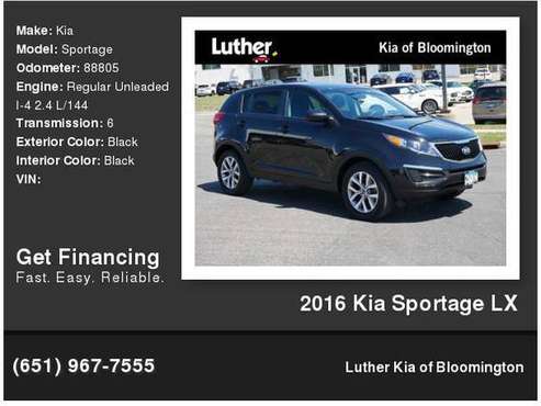 2016 Kia Sportage LX - - by dealer - vehicle for sale in Bloomington, MN