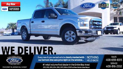 2017 FORD F-150 XLT! CERTIFIED PRE OWNED! 1 OWNER! ONLY 52K MILES! -... for sale in Morgan Hill, CA