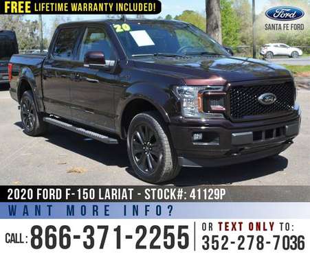 2020 Ford F150 Lariat Ecoboost - Leather Seats - SYNC - cars for sale in Alachua, GA