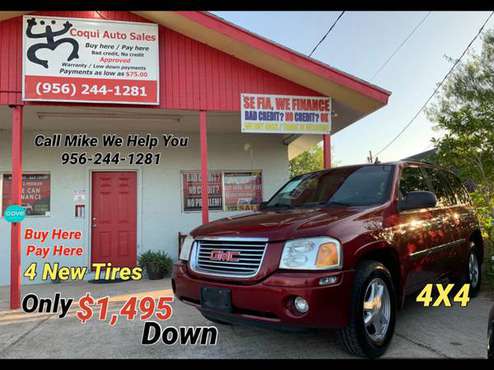 GMC Envoy 4X4 Se Fia $1,495 y sales manejando Hoy.... BHPH - cars &... for sale in LA FERIA, TX