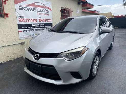 2014 TOYOTA COROLLA !! $1000 DOWN !! CLEAN TITLE !! - cars & trucks... for sale in west park, FL