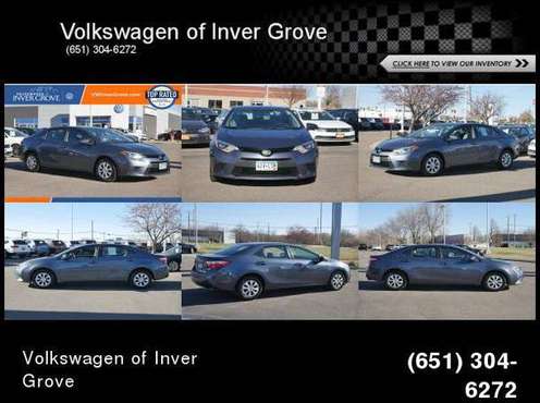 2014 Toyota Corolla LE ECO - cars & trucks - by dealer - vehicle... for sale in Inver Grove Heights, MN