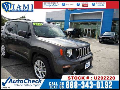 2019 Jeep Renegade Latitude SUV -EZ FINANCING -LOW DOWN! - cars &... for sale in Miami, MO
