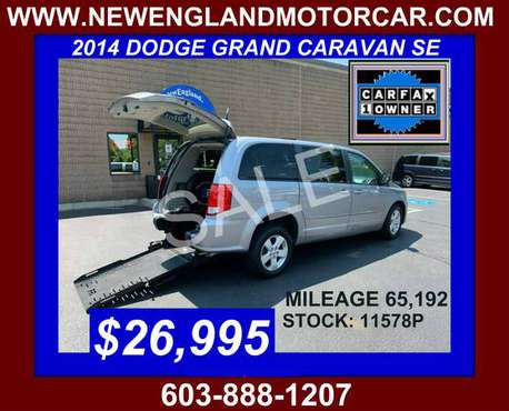 2014 DODGE GRAND CARAVAN SE BRAND NEW FR CONVERSION - cars & for sale in Hudson, NH