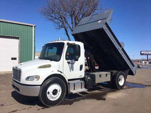 2012 Freightliner M2 106 with 14 Crysteel Contractor Body Package for sale in Lake Crystal, MN