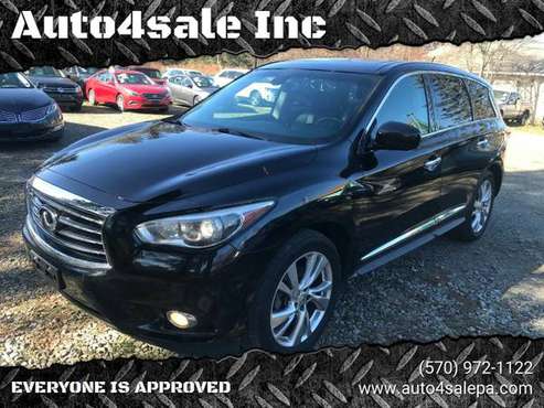 2013 Infiniti JX AWD, NAVI, ROOF, TV-DVD, LEATHER, 3RD ROW,... for sale in Mount Pocono, PA