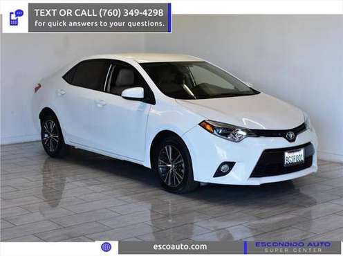 2016 Toyota Corolla S - GOOD/BAD/NO CREDIT OK! - cars & trucks - by... for sale in Escondido, CA