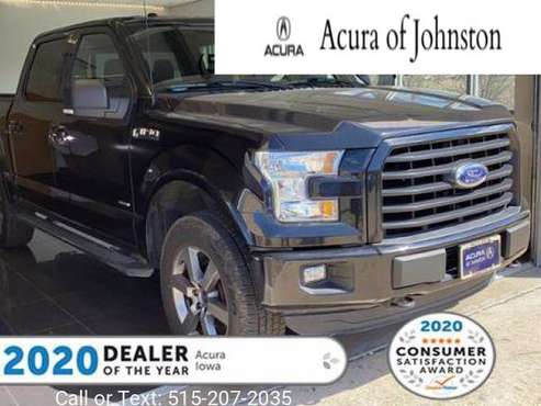 2015 Ford F150 4WD SuperCrew 145 XLT pickup Black for sale in Johnston, IA